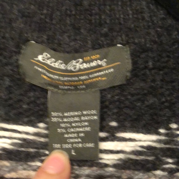 Eddie Bauer Knitted Wool Coat - Picture 2 of 5